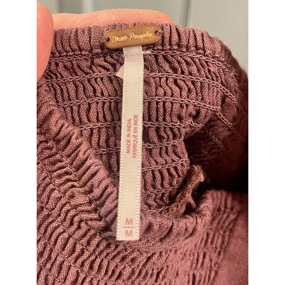 FREE PEOPLE Erin Ruffle Tie Back Mini Dress, Sz M - Picture 4 of 5